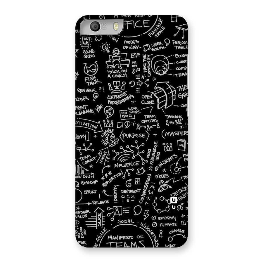 Anatomy Pattern Back Case for Micromax Canvas Knight 2