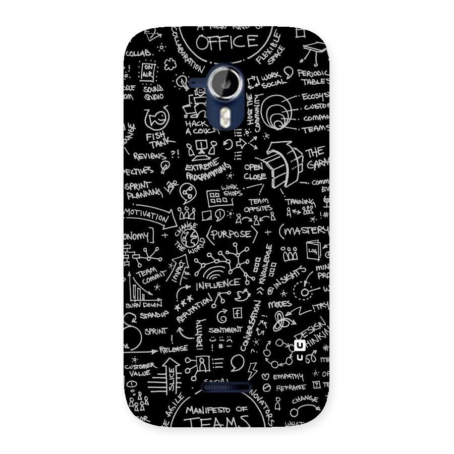 Anatomy Pattern Back Case for Micromax Canvas Magnus A117
