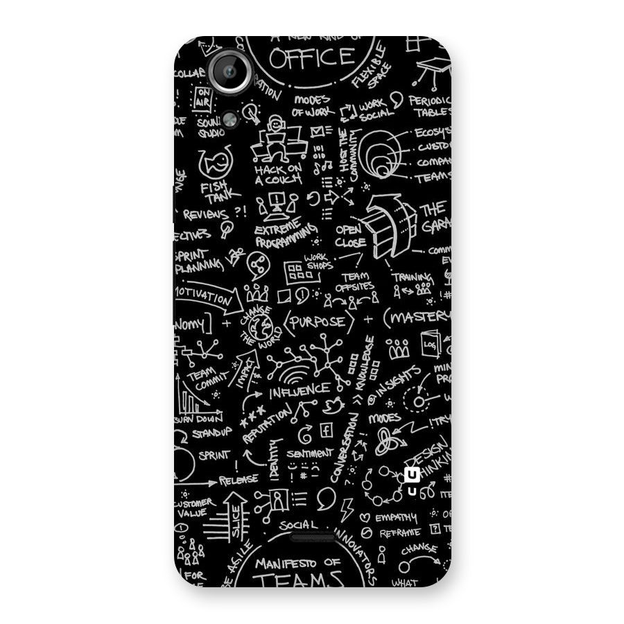 Anatomy Pattern Back Case for Micromax Canvas Selfie Lens Q345