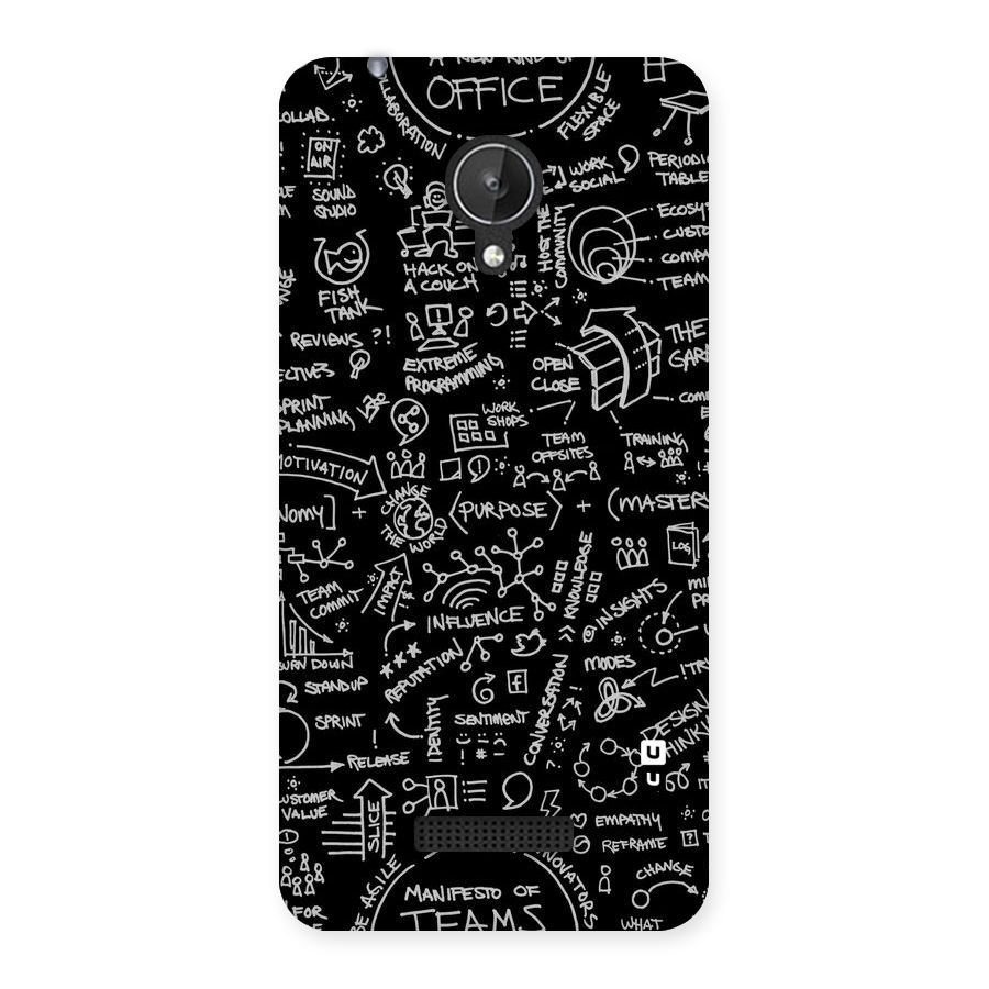 Anatomy Pattern Back Case for Micromax Canvas Spark Q380