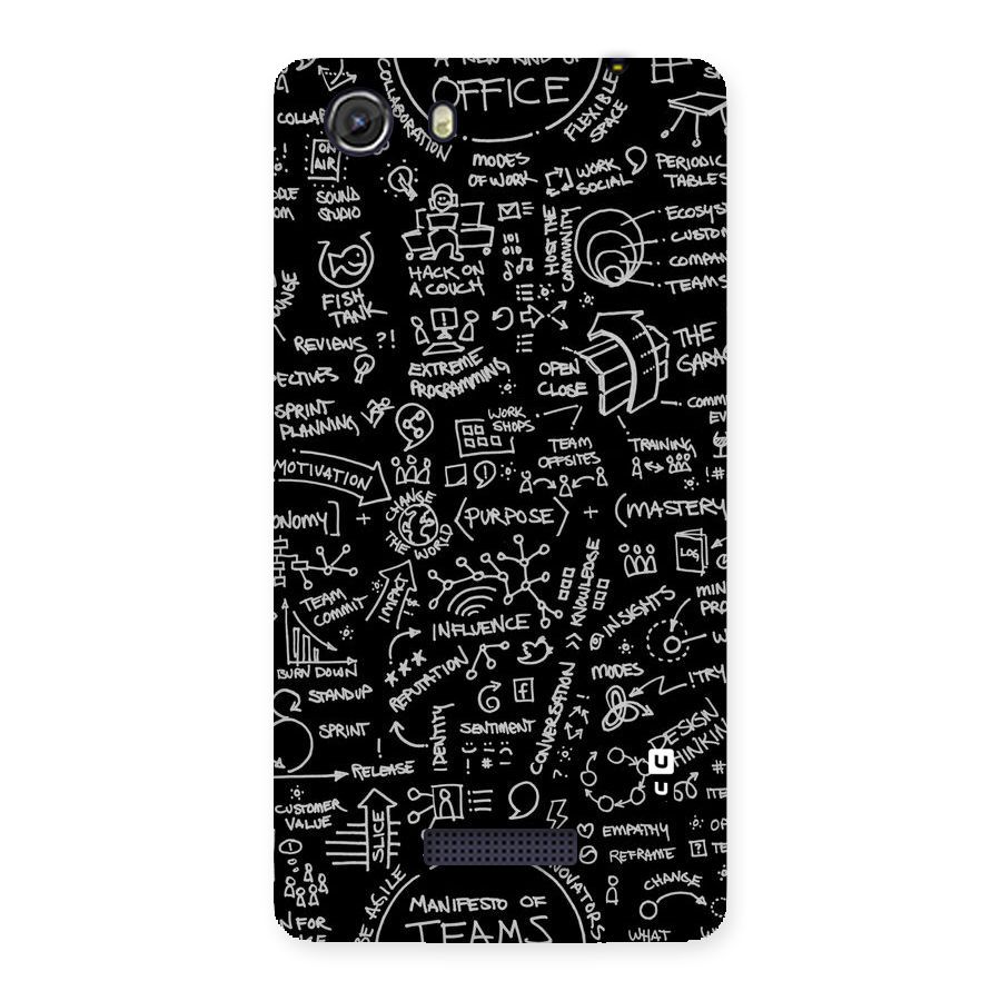 Anatomy Pattern Back Case for Micromax Unite 3