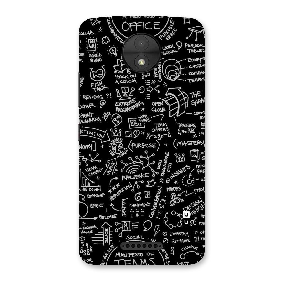 Anatomy Pattern Back Case for Moto C