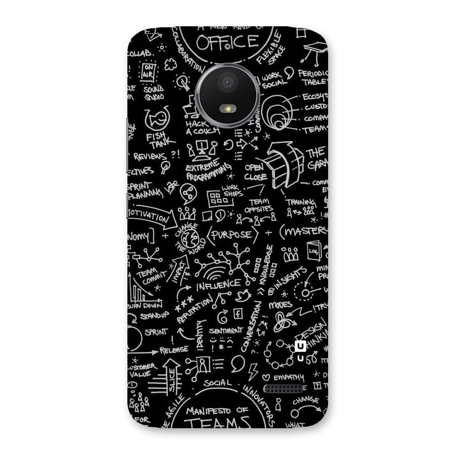 Anatomy Pattern Back Case for Moto E4