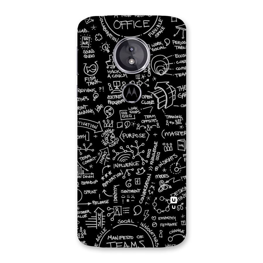 Anatomy Pattern Back Case for Moto E5