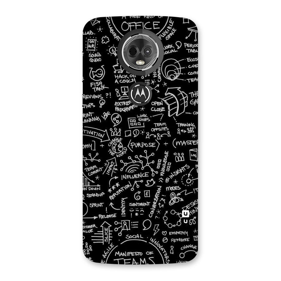 Anatomy Pattern Back Case for Moto E5 Plus