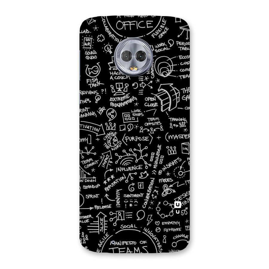 Anatomy Pattern Back Case for Moto G6