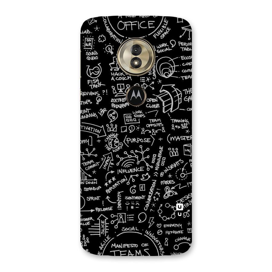 Anatomy Pattern Back Case for Moto G6 Play