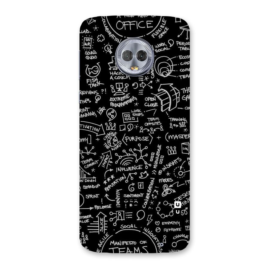 Anatomy Pattern Back Case for Moto G6 Plus