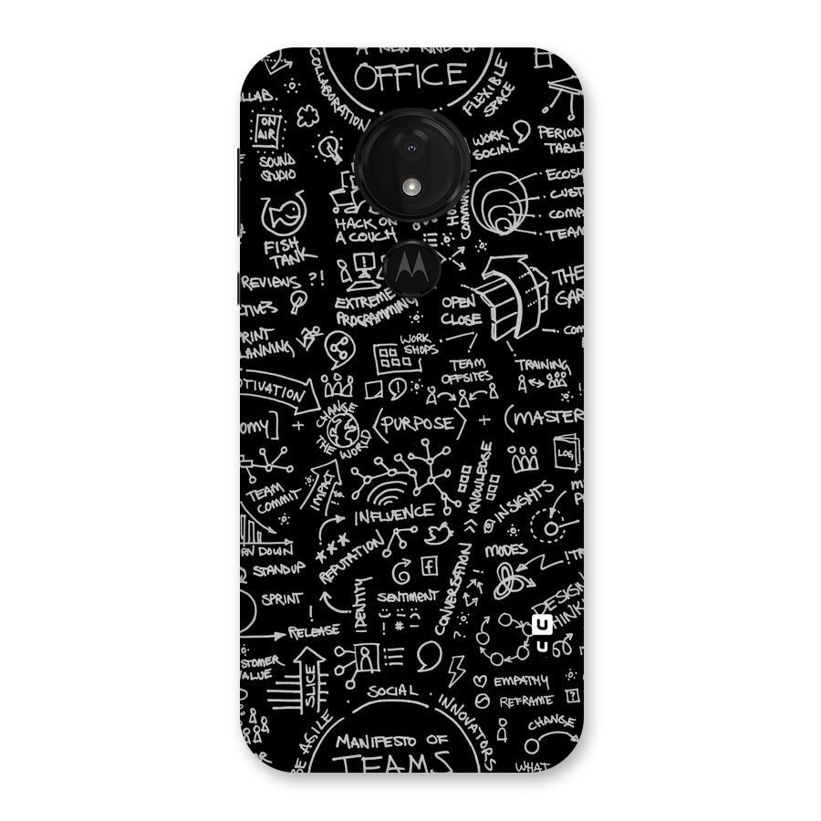 Anatomy Pattern Back Case for Moto G7 Power