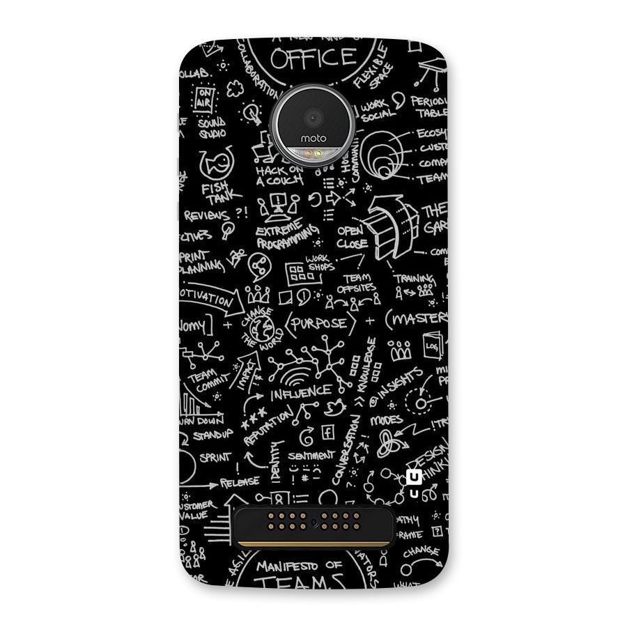Anatomy Pattern Back Case for Moto Z Play