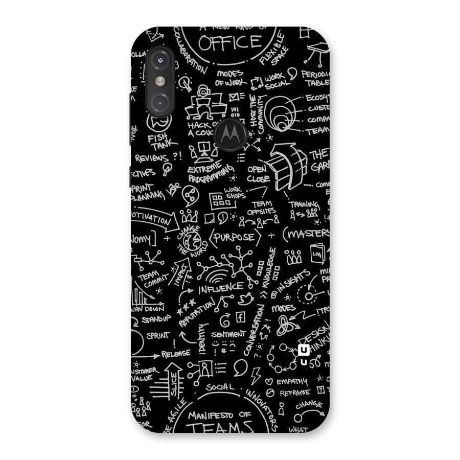 Anatomy Pattern Back Case for Motorola One Power