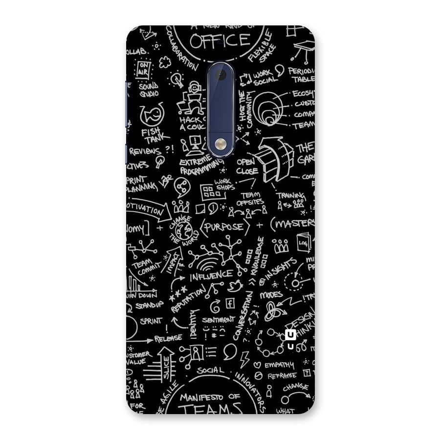 Anatomy Pattern Back Case for Nokia 5