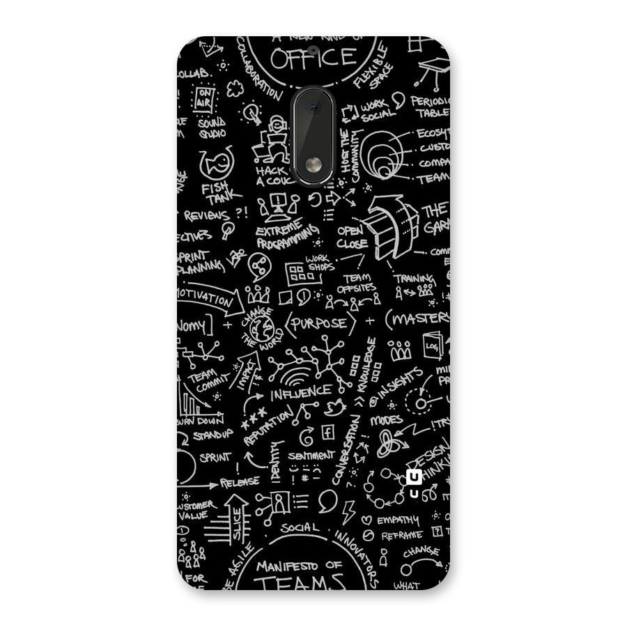 Anatomy Pattern Back Case for Nokia 6