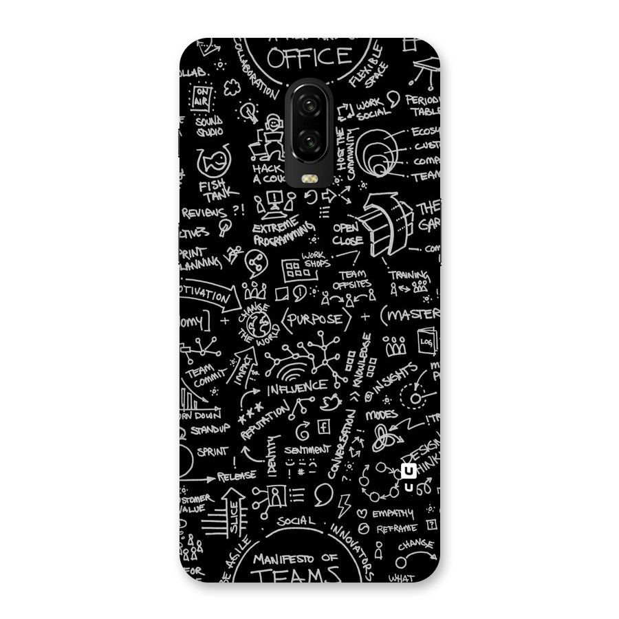 Anatomy Pattern Back Case for OnePlus 6T