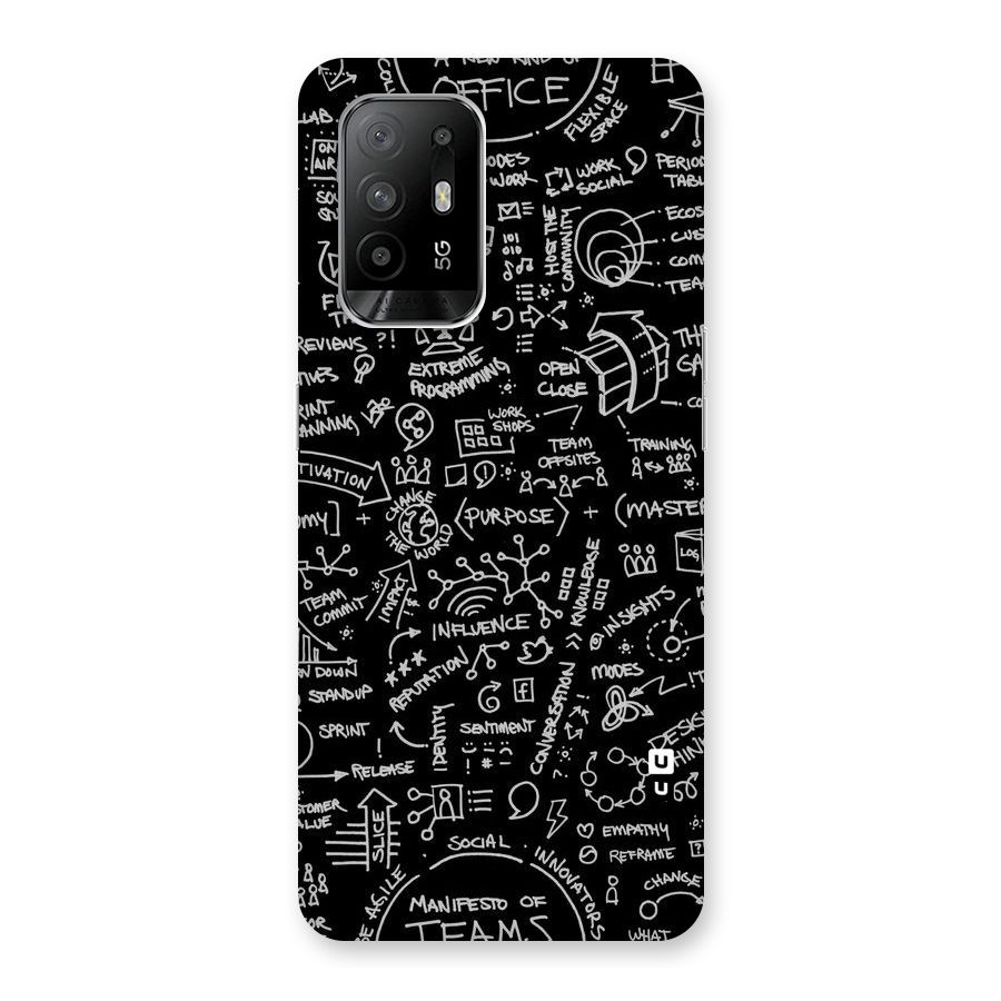 Anatomy Pattern Back Case for Oppo F19 Pro Plus 5G