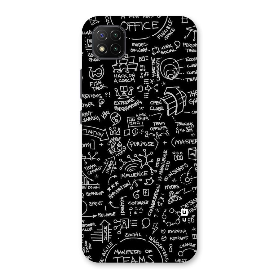 Anatomy Pattern Back Case for Poco C3
