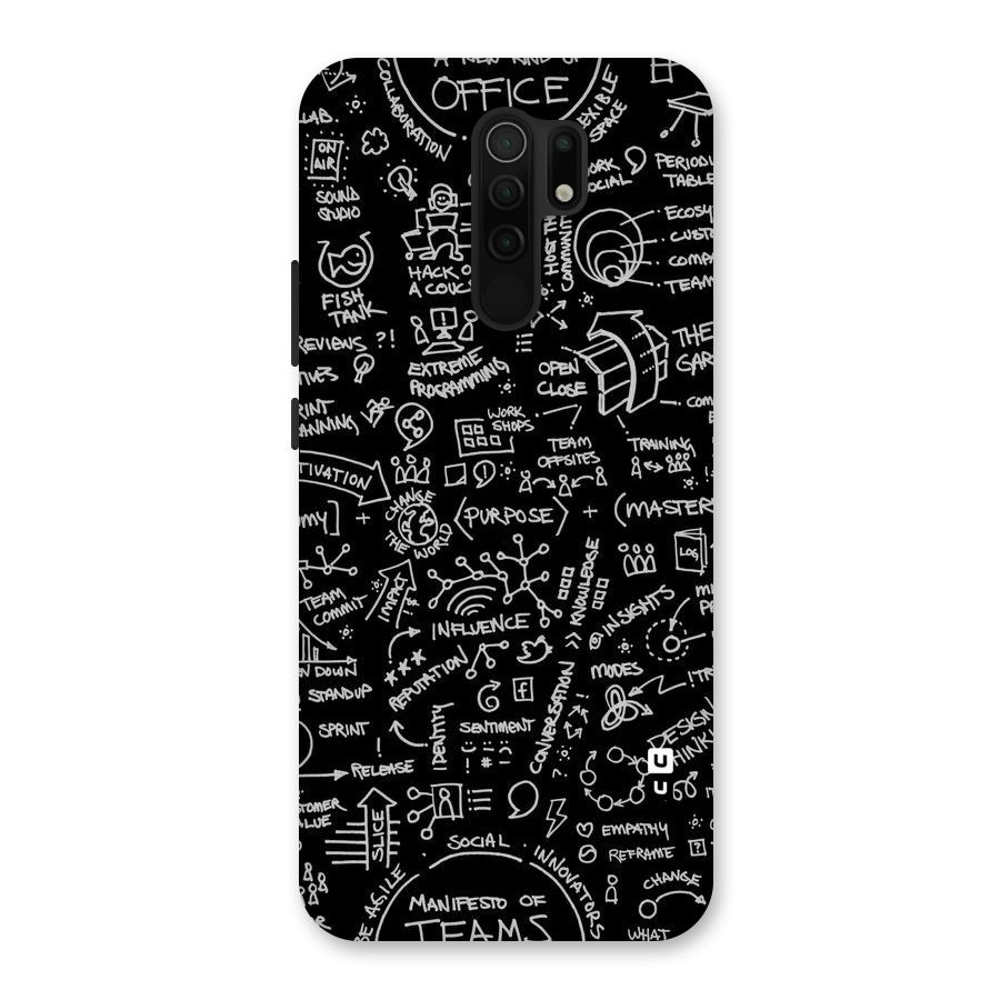 Anatomy Pattern Back Case for Poco M2