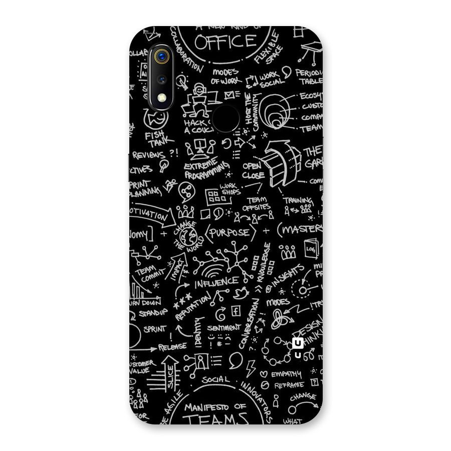 Anatomy Pattern Back Case for Realme 3