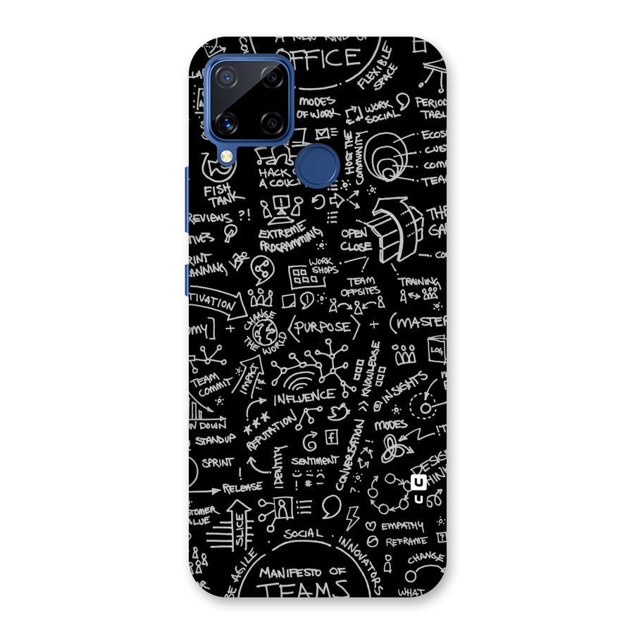 Anatomy Pattern Back Case for Realme C15