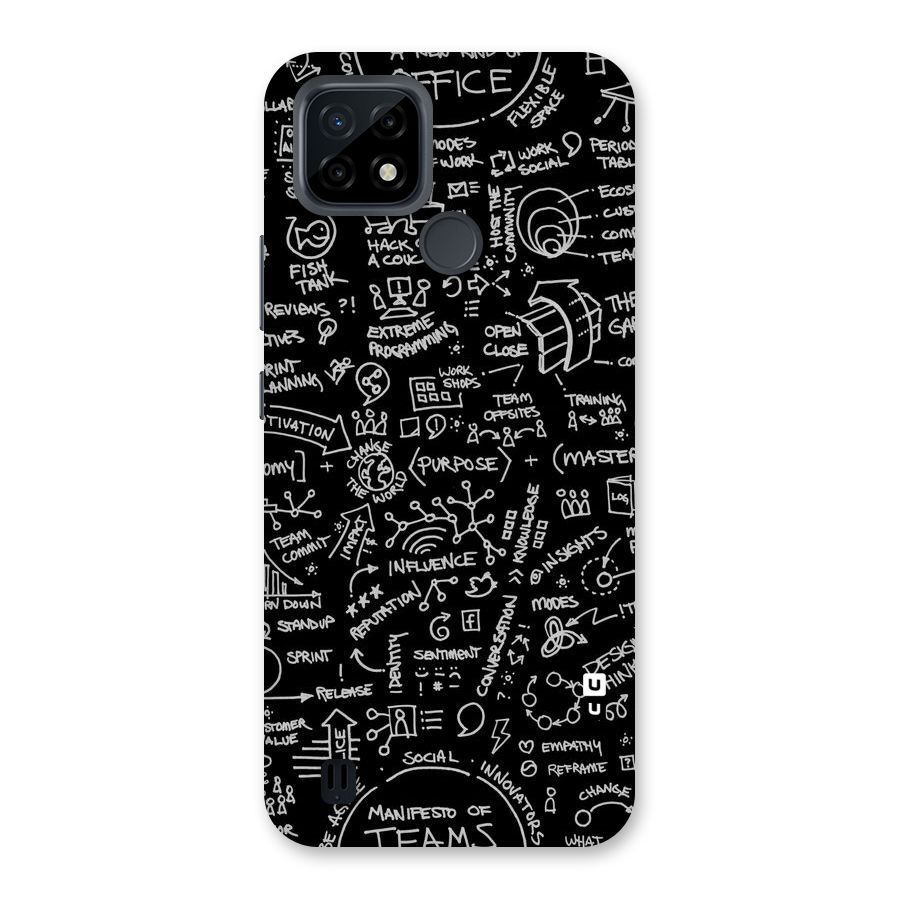 Anatomy Pattern Back Case for Realme C21