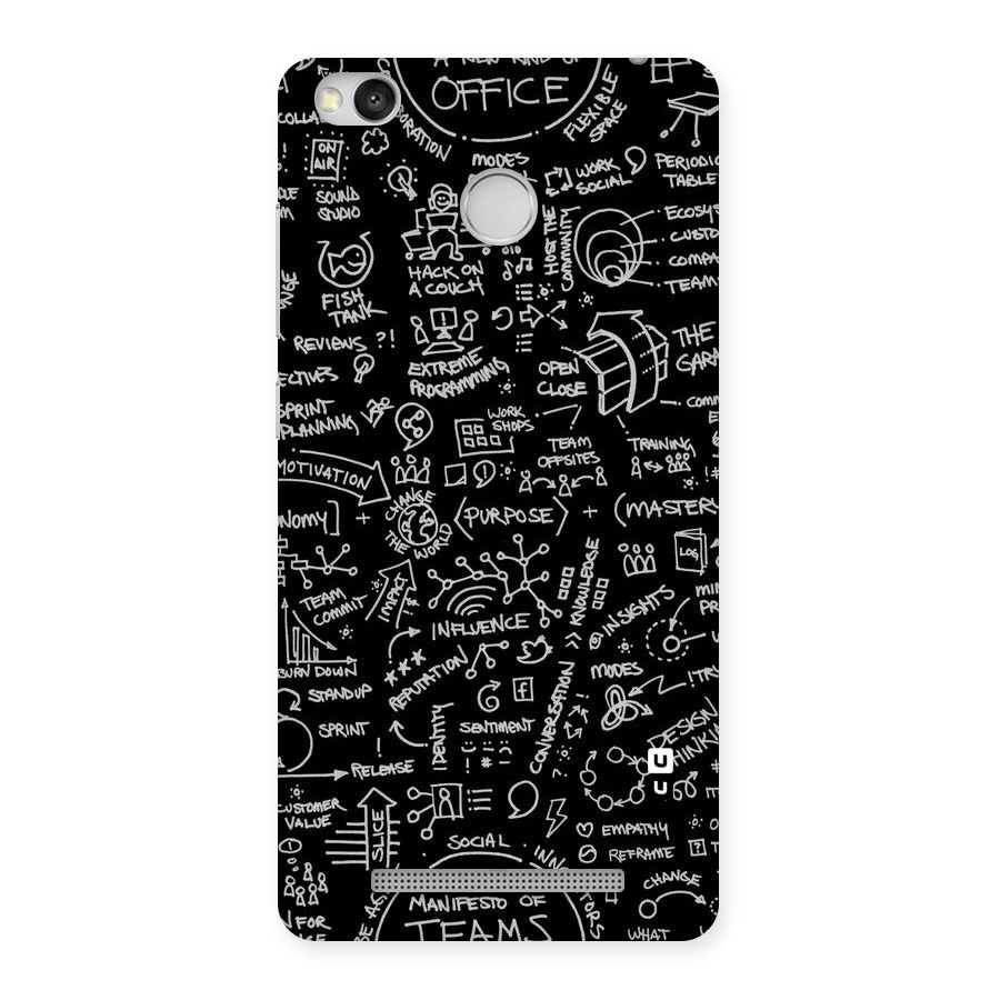 Anatomy Pattern Back Case for Redmi 3S Prime