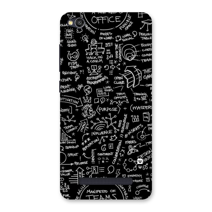 Anatomy Pattern Back Case for Redmi 4A