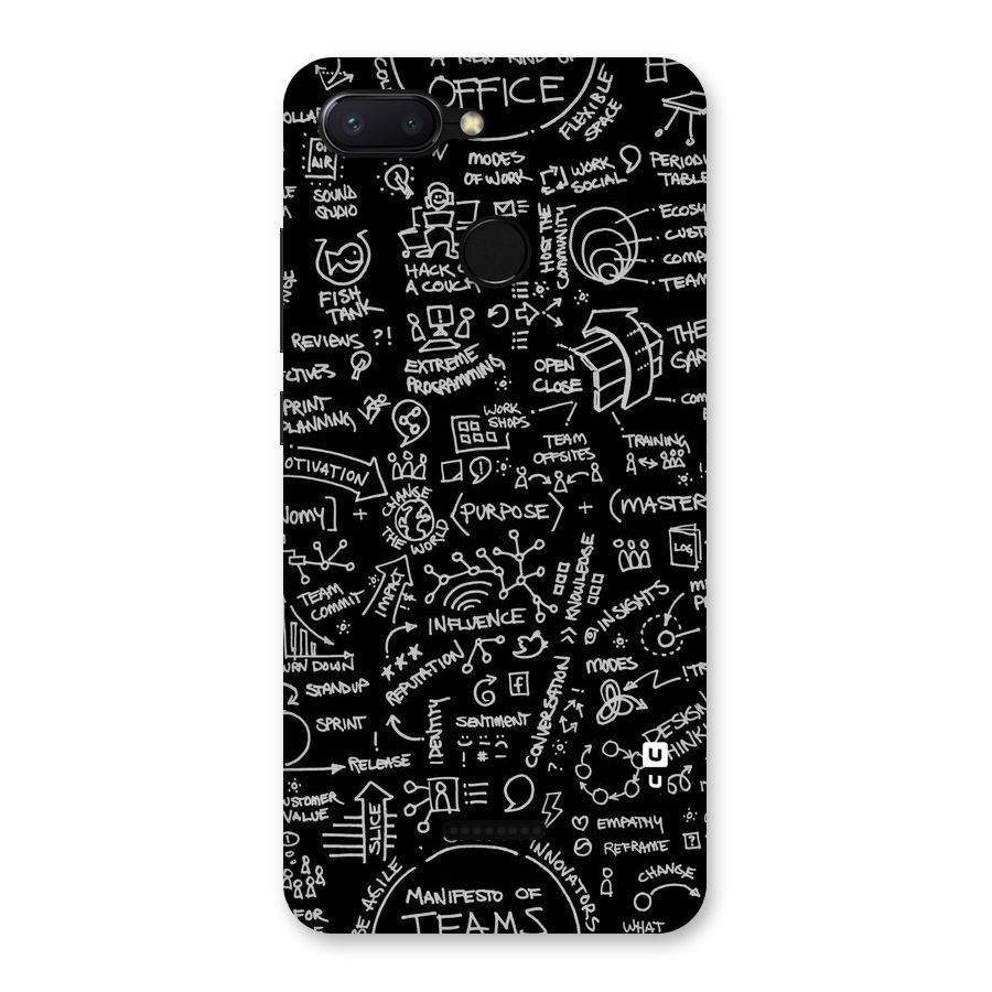 Anatomy Pattern Back Case for Redmi 6