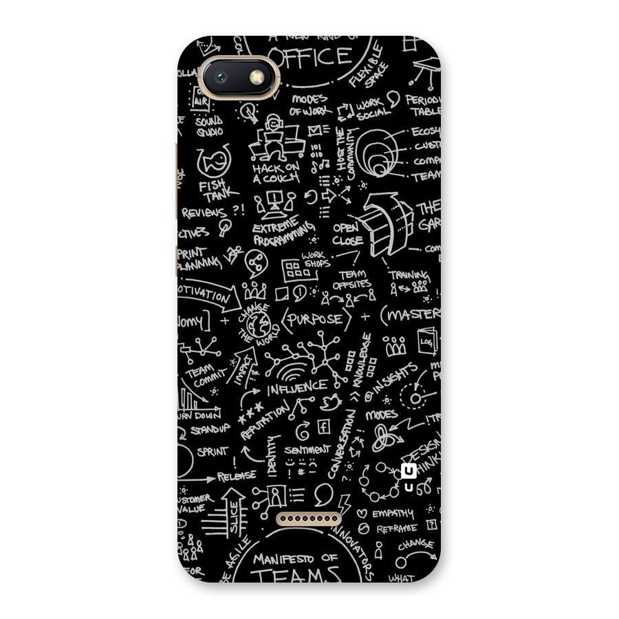 Anatomy Pattern Back Case for Redmi 6A