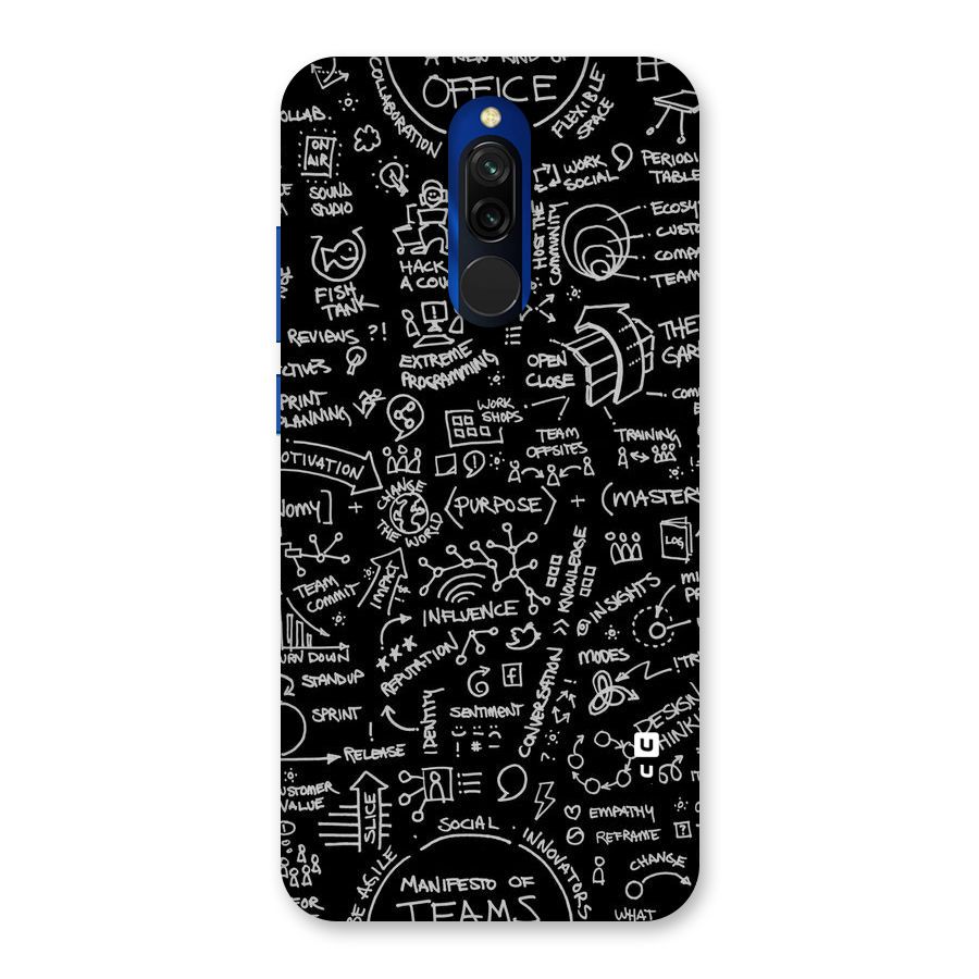 Anatomy Pattern Back Case for Redmi 8