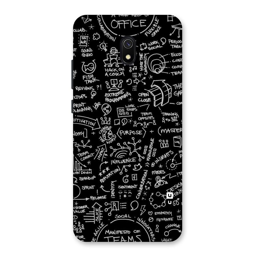 Anatomy Pattern Back Case for Redmi 8A