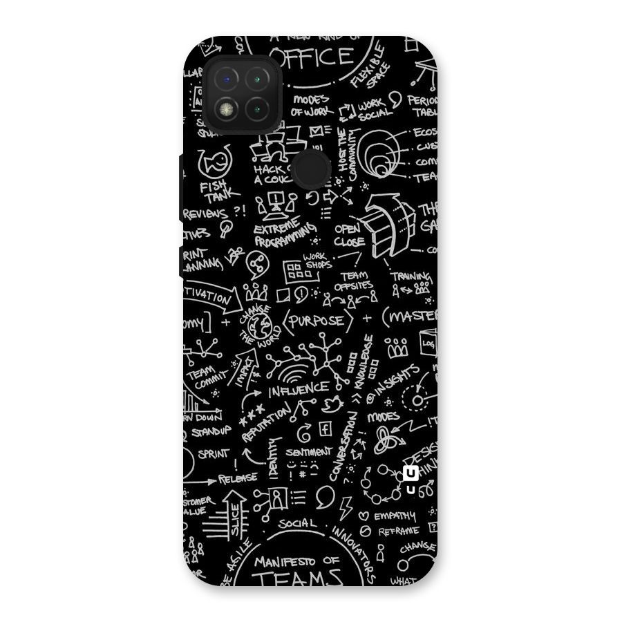 Anatomy Pattern Back Case for Redmi 9