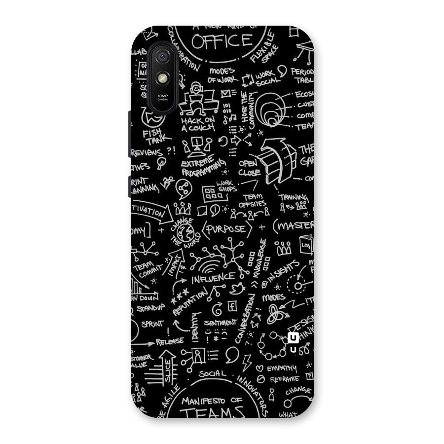 Anatomy Pattern Back Case for Redmi 9A