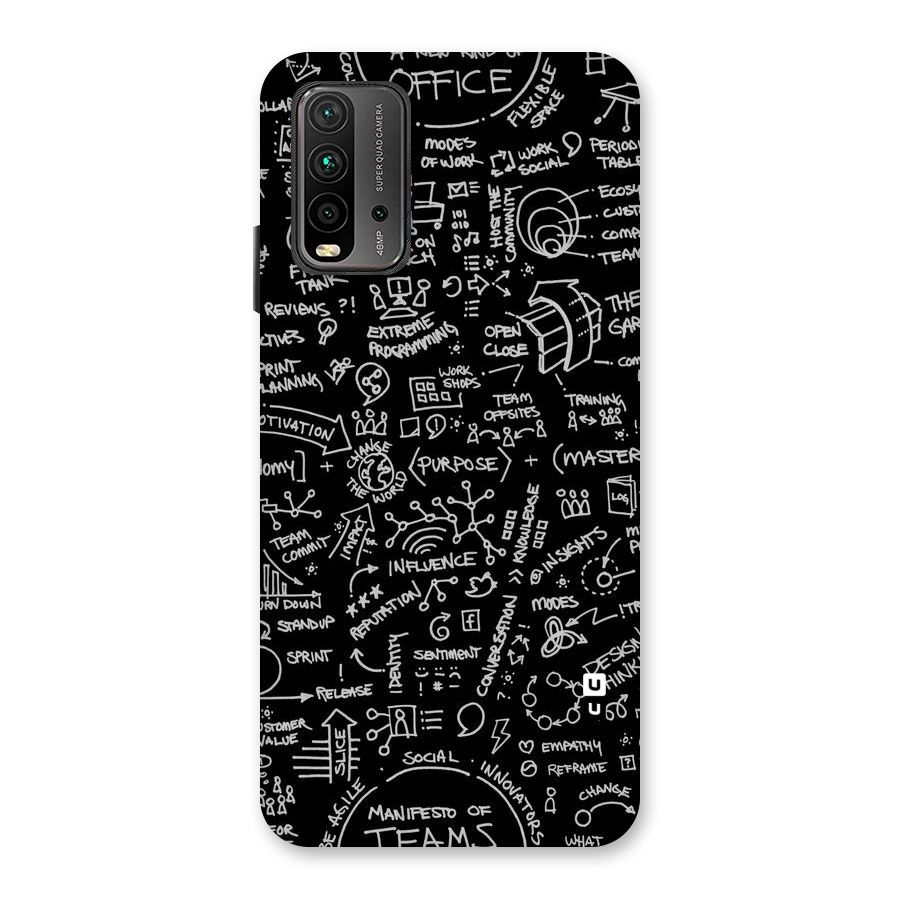 Anatomy Pattern Back Case for Redmi 9 Power