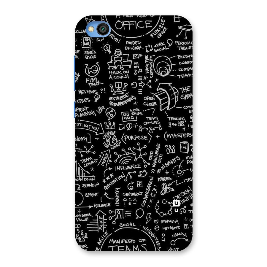 Anatomy Pattern Back Case for Redmi Go