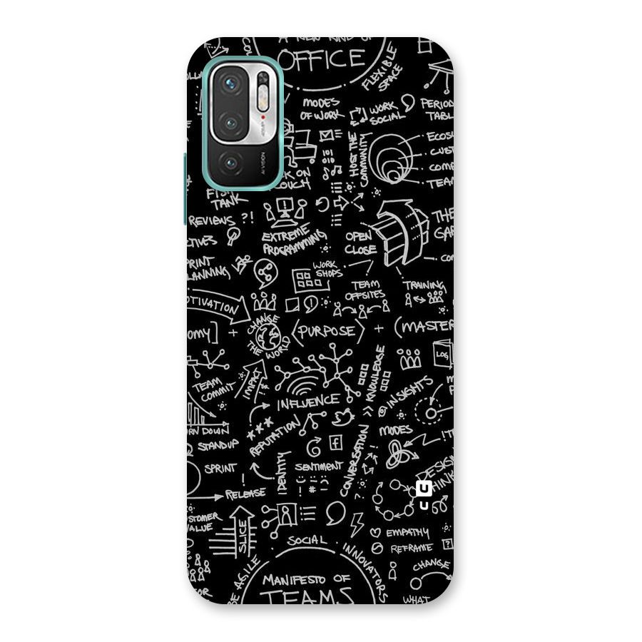 Anatomy Pattern Back Case for Redmi Note 10T 5G