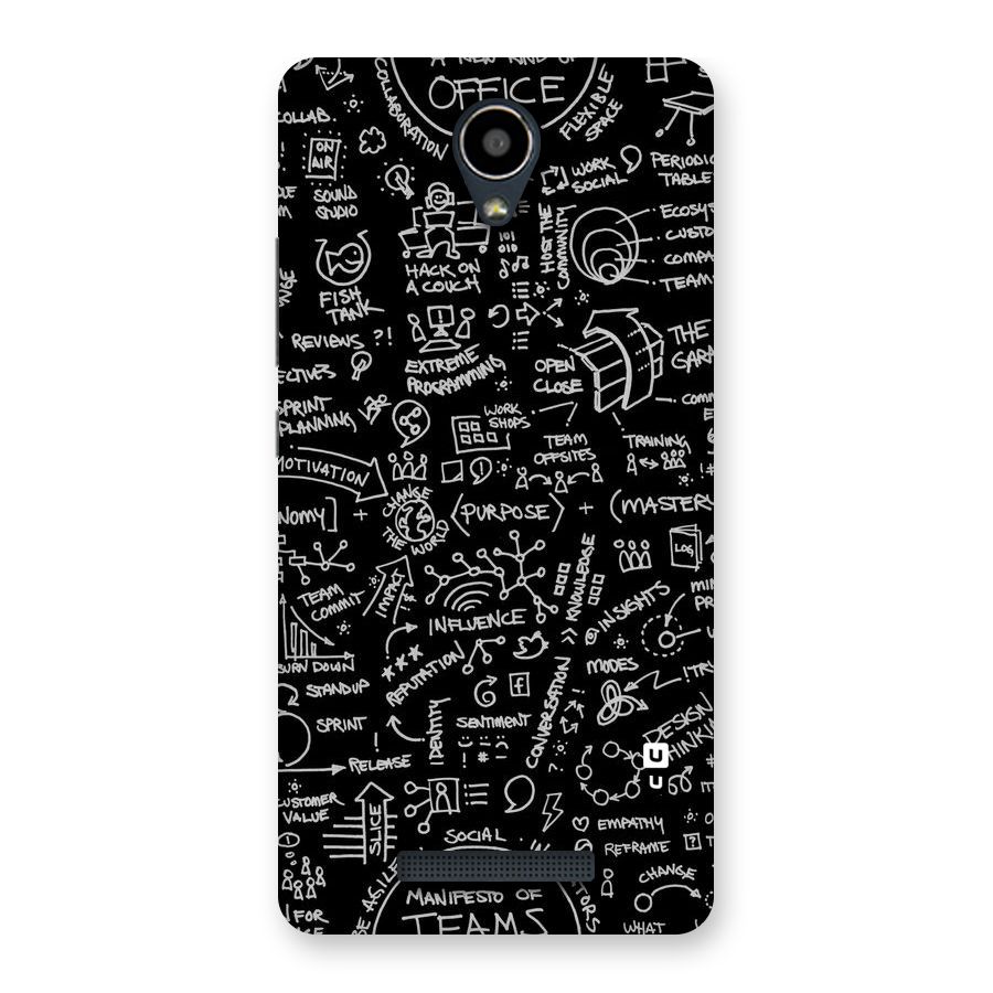 Anatomy Pattern Back Case for Redmi Note 2