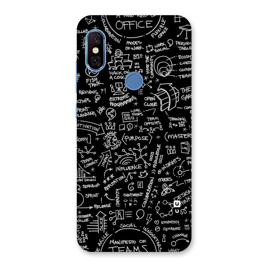 Anatomy Pattern Back Case for Redmi Note 6 Pro
