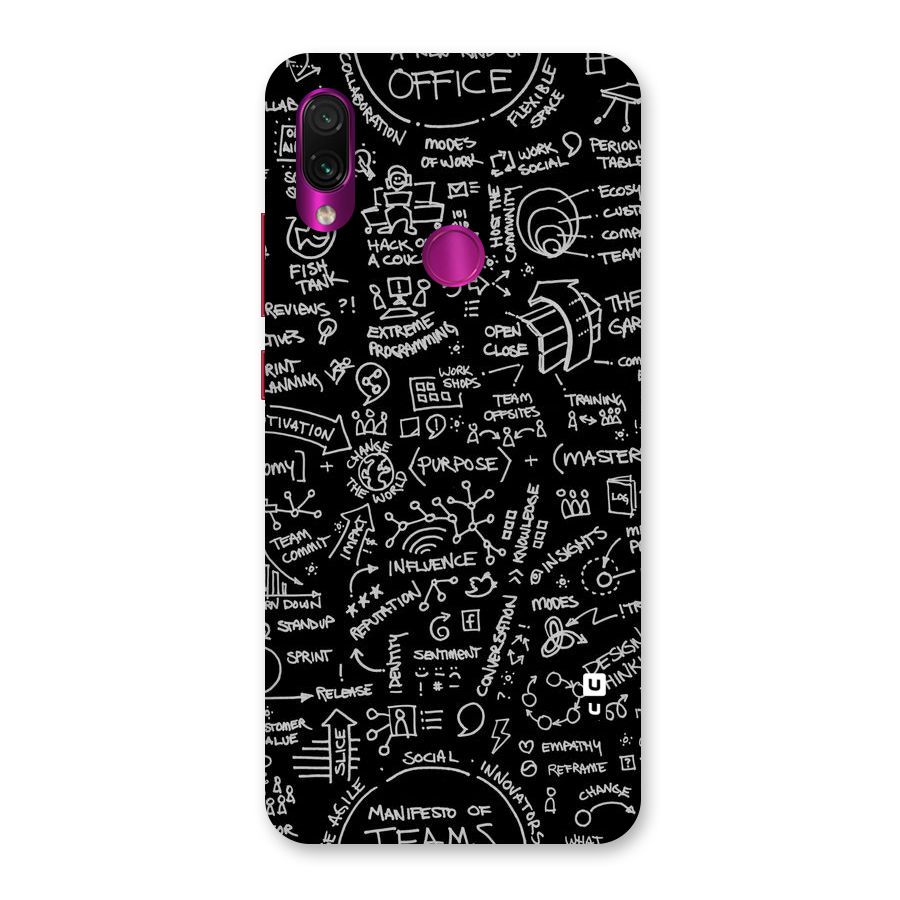 Anatomy Pattern Back Case for Redmi Note 7 Pro