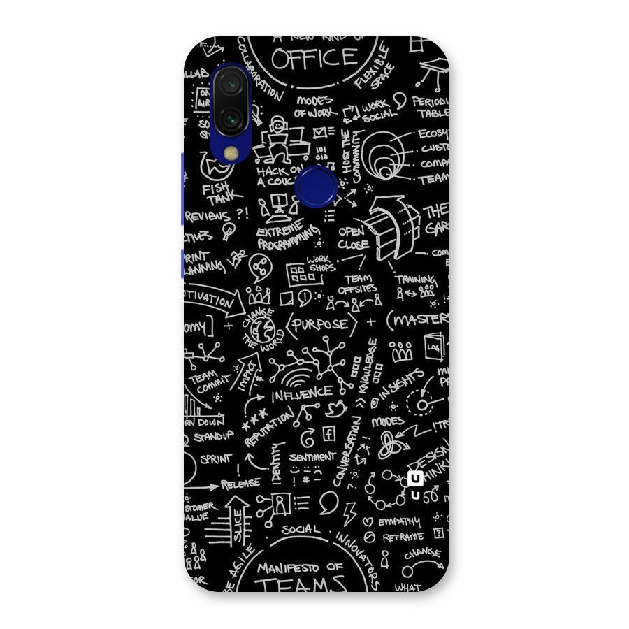 Anatomy Pattern Back Case for Redmi Y3
