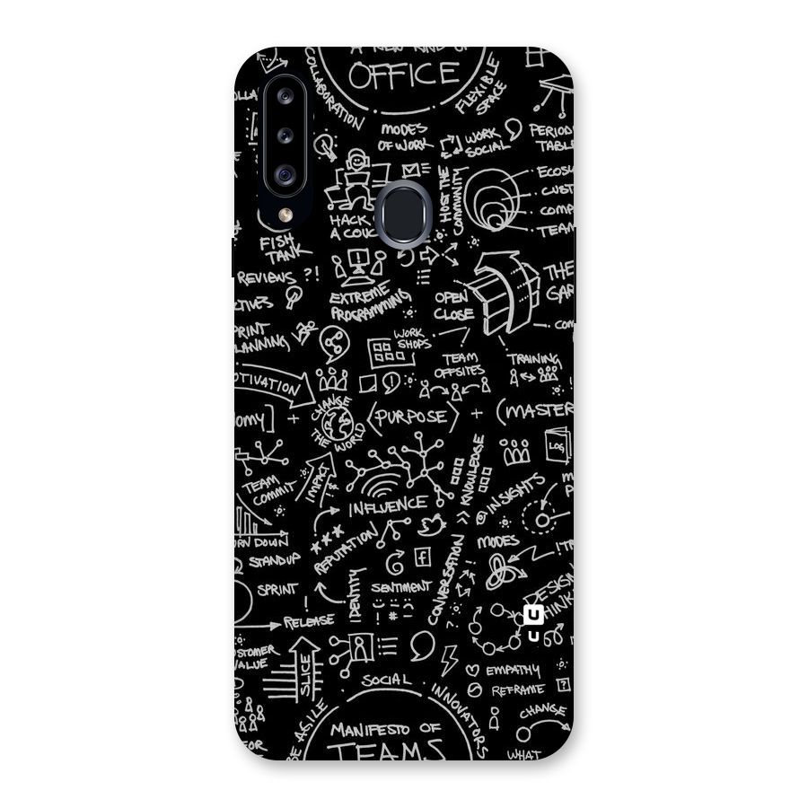 Anatomy Pattern Back Case for Samsung Galaxy A20s