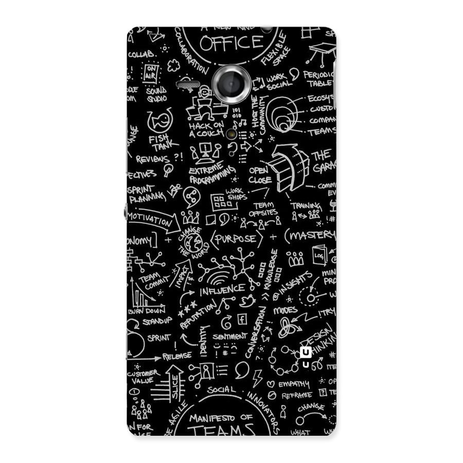 Anatomy Pattern Back Case for Sony Xperia SP