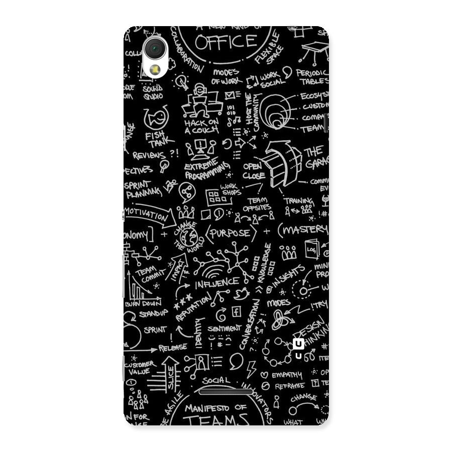 Anatomy Pattern Back Case for Sony Xperia T3