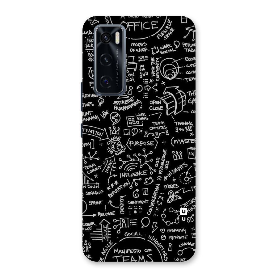 Anatomy Pattern Back Case for Vivo V20 SE