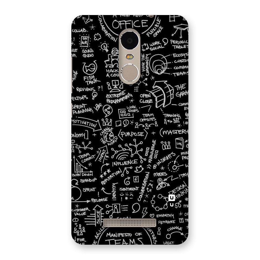 Anatomy Pattern Back Case for Xiaomi Redmi Note 3