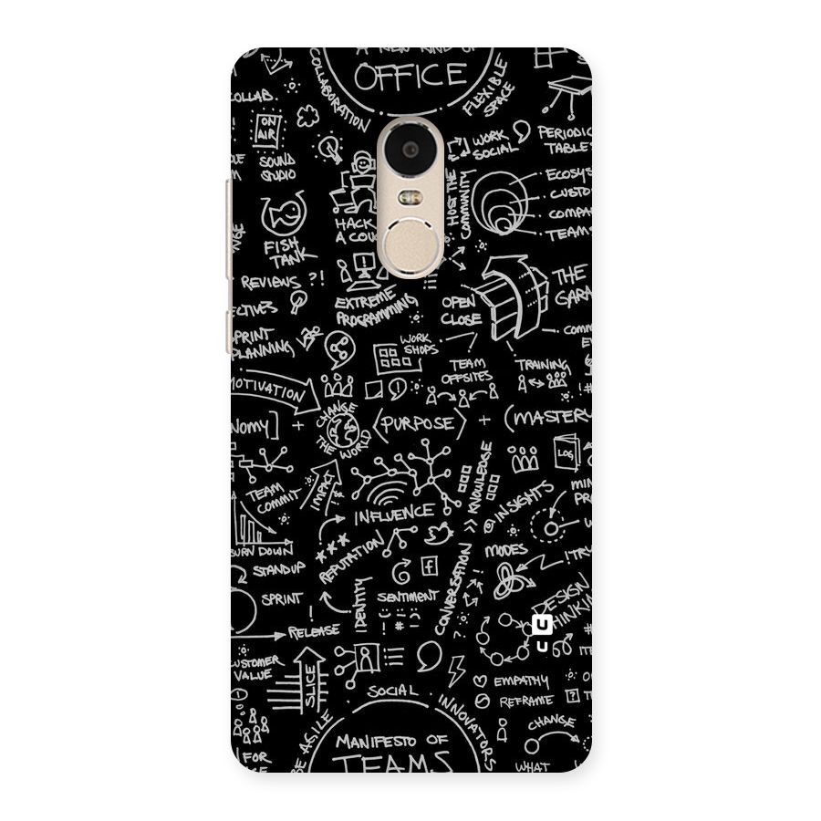 Anatomy Pattern Back Case for Xiaomi Redmi Note 4