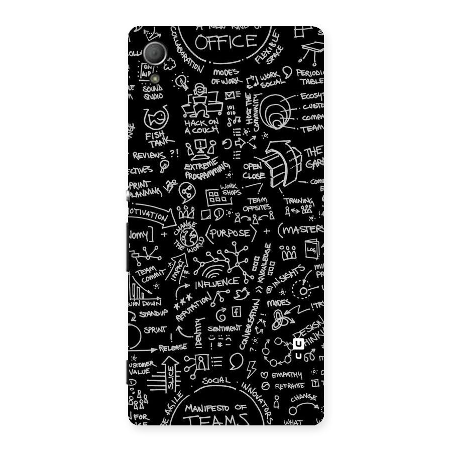 Anatomy Pattern Back Case for Xperia Z4