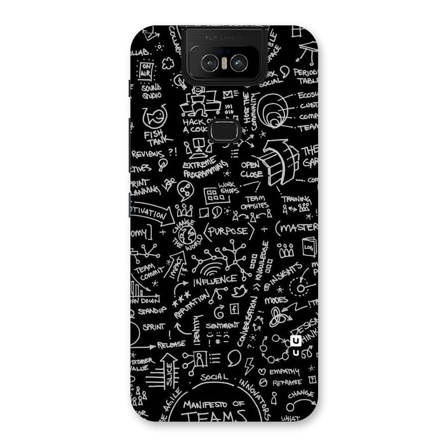 Anatomy Pattern Back Case for Zenfone 6z