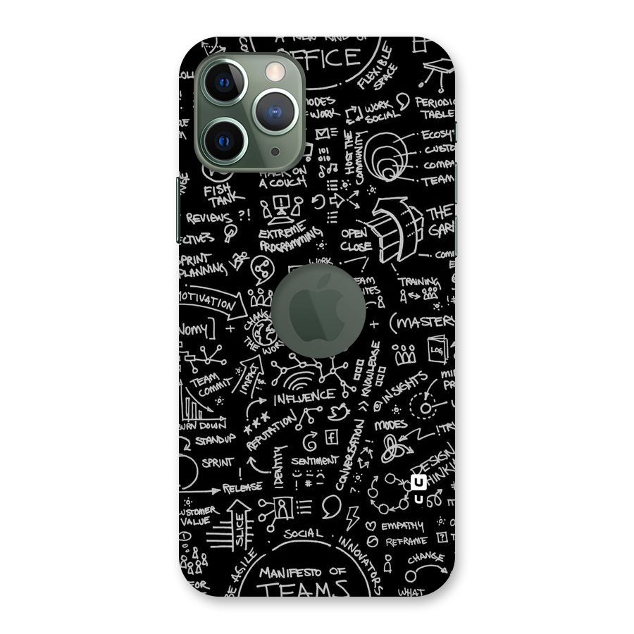 Anatomy Pattern Back Case for iPhone 11 Pro Logo  Cut