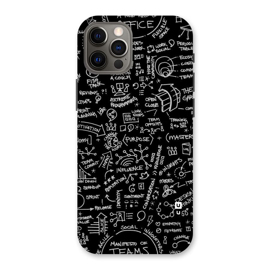 Anatomy Pattern Back Case for iPhone 12 Pro