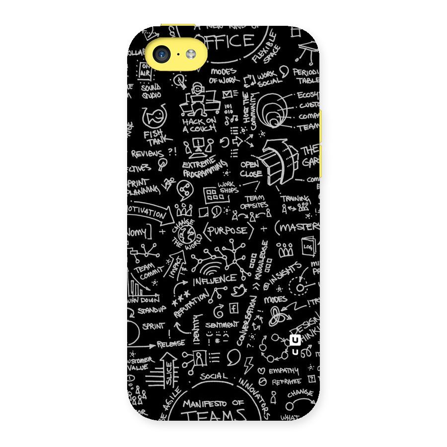 Anatomy Pattern Back Case for iPhone 5C